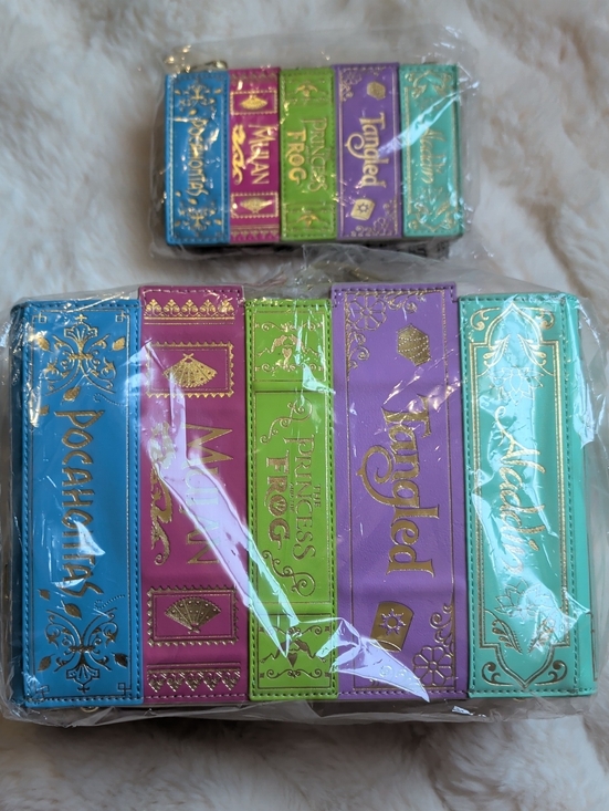 Disney Handbags - Loungefly Stitch Shoppe Disney Princess Books #2 Crossbody Bag & Wallet Bundle!